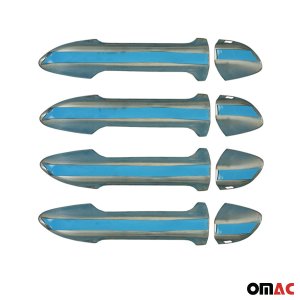 Volkswagen Passat Door Handle Cover - Omac - S.Steel - Gloss Silver - '10-'15